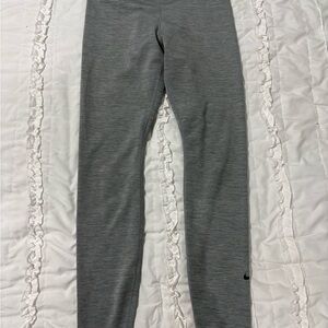 NIKE ONE DRI Fit WOMENS TRAINING TIGHT FIT MID R LEGGINGS Gray Running